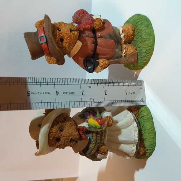 5" Autumn Harvest Thanksgiving Bears K's Collection - Picture 4 of 5